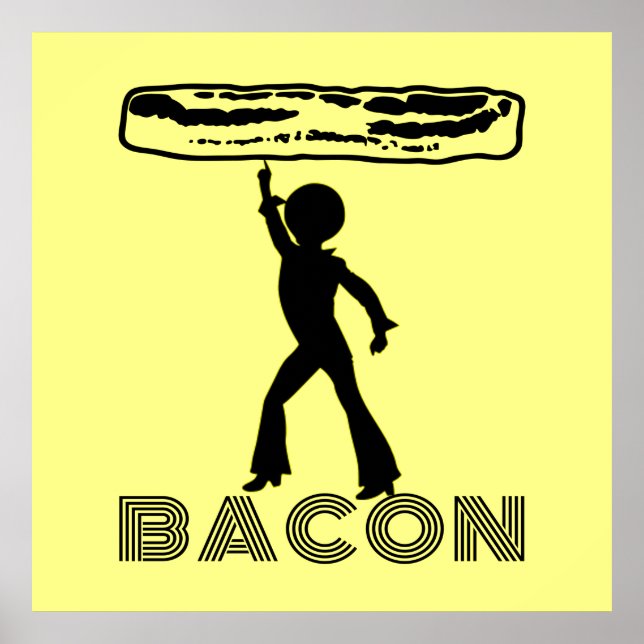 Póster Funky Disco Bacon (Frente)