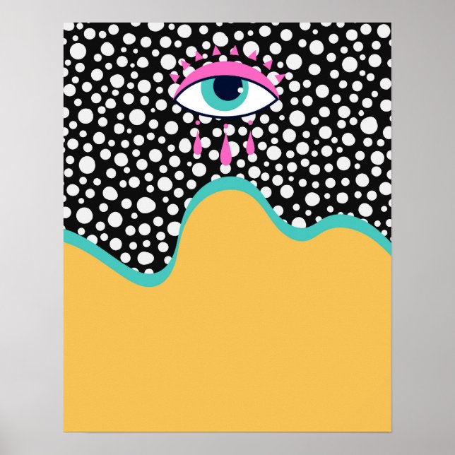 Póster Funky Evil Eye Poster (Frente)