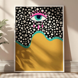 Póster Funky Evil Eye Poster