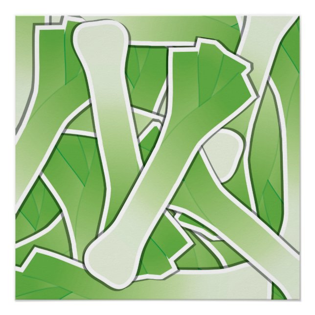 Póster Funky leek (Anverso)