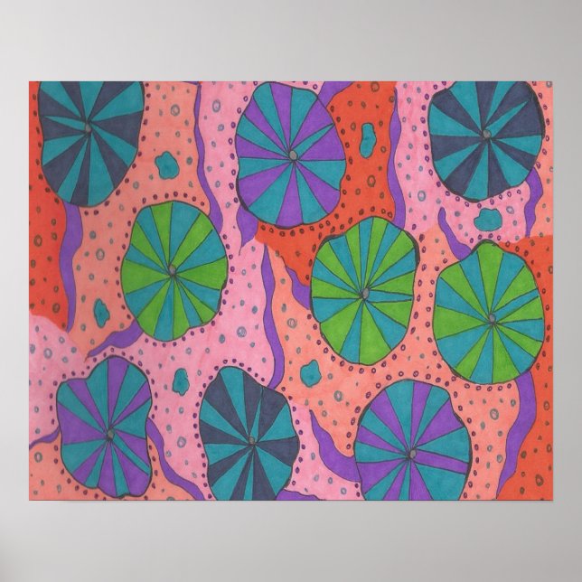 Póster Funky Retro Vibes (Frente)