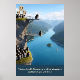 Póster Funny 3D art lemmings poster