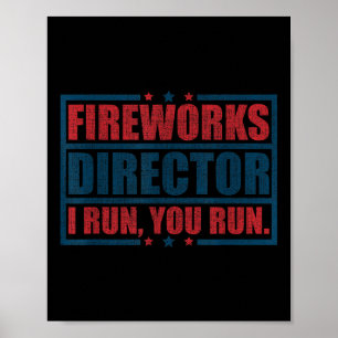 Póster Funny 4 De Julio Director De Fuegos Artificiales T