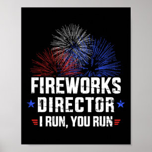 Póster Funny 4 De Julio Director De Fuegos Artificiales T