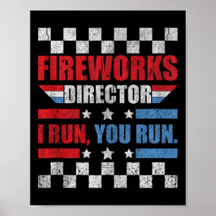 Póster Funny 4 De Julio Director De Fuegos Artificiales T