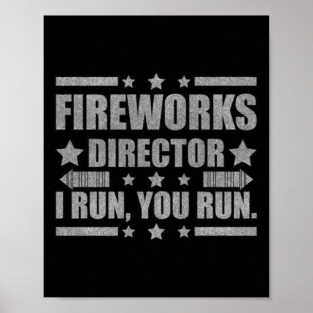 Póster Funny 4 De Julio Director De Fuegos Artificiales T (Frente)