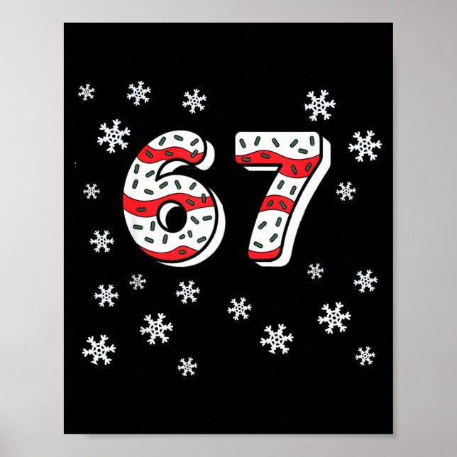 Póster Funny 67 Christmas Cakes 67 Funny Kid 67 Christmas (Frente)