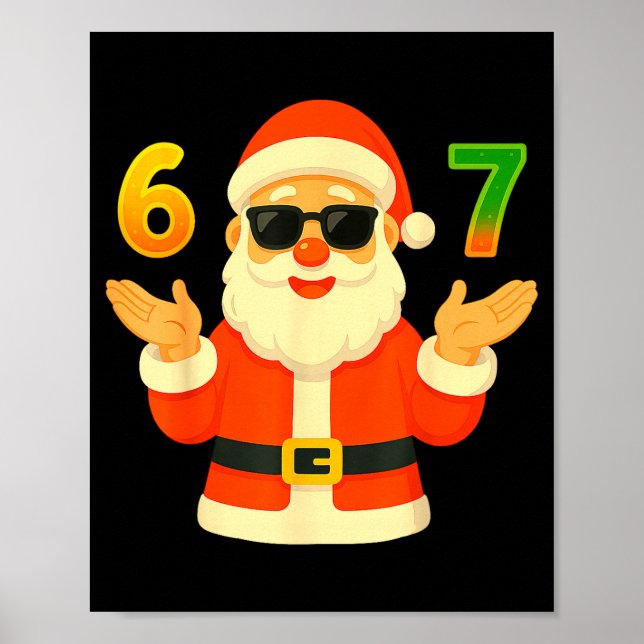 Póster Funny 67 Christmas Design For Jolly Meme Fans  (Frente)