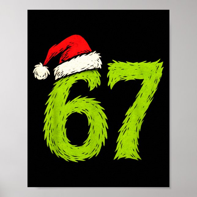 Póster Funny 67 Christmas Six Seven Meme 6 7 Teens Boys G (Frente)