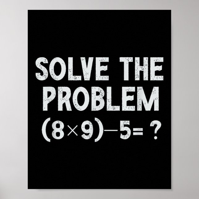 Póster Funny 67 Meme Pemdas Elementary Math Teacher Brain (Frente)