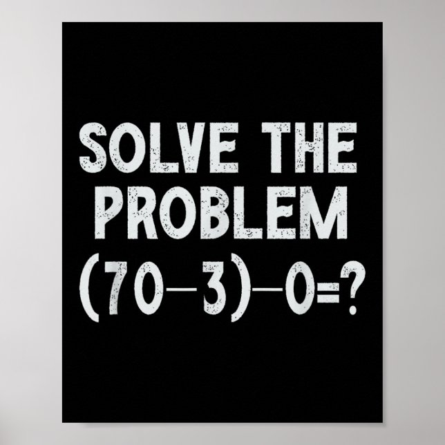 Póster Funny 67 Meme Pemdas Elementary Math Teacher Brain (Frente)