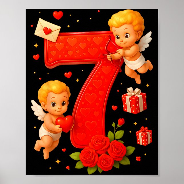 Póster Funny 67 Meme Six Seven Matching Couples Valentine (Frente)