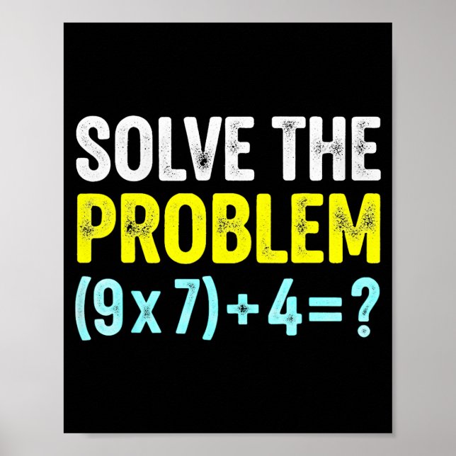 Póster Funny 67 Meme Six Seven Math Teacher Brain-rot Jok (Frente)