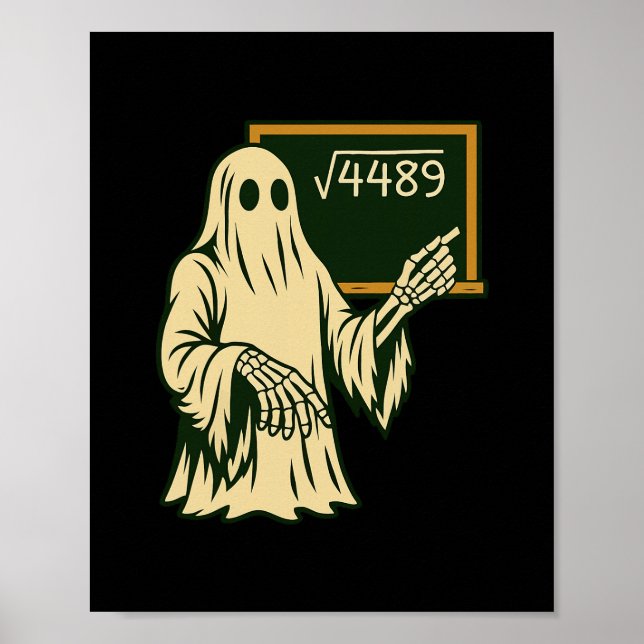 Póster Funny 67 Meme Square Root 4489 Slang Math Teacher  (Frente)