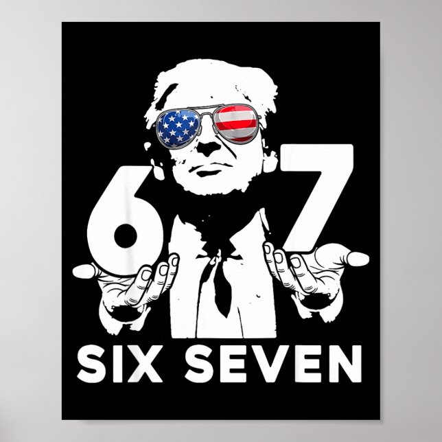 Póster Funny 67 Six Seven Trump Meme  (Frente)