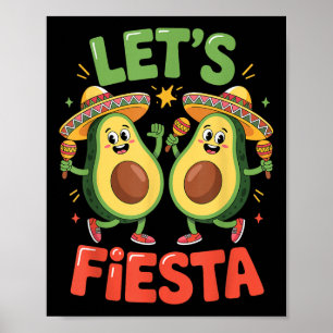 Póster Funny Aguacado Cinco De Mayo Deja Cine Fiesta Fies