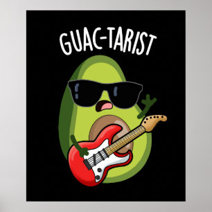 Póster Funny Aguacate Pun Dark BG
