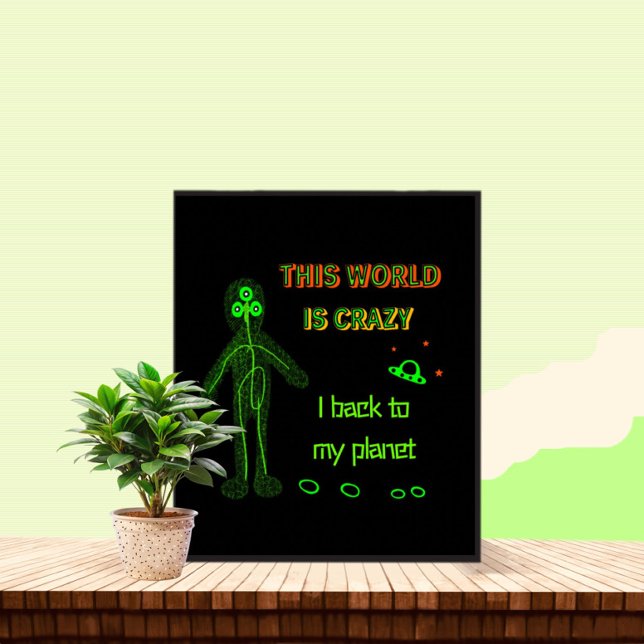 Póster Funny Alien (Subido por el creador)