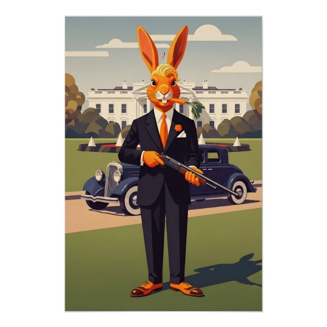 Póster Funny American (Anverso)