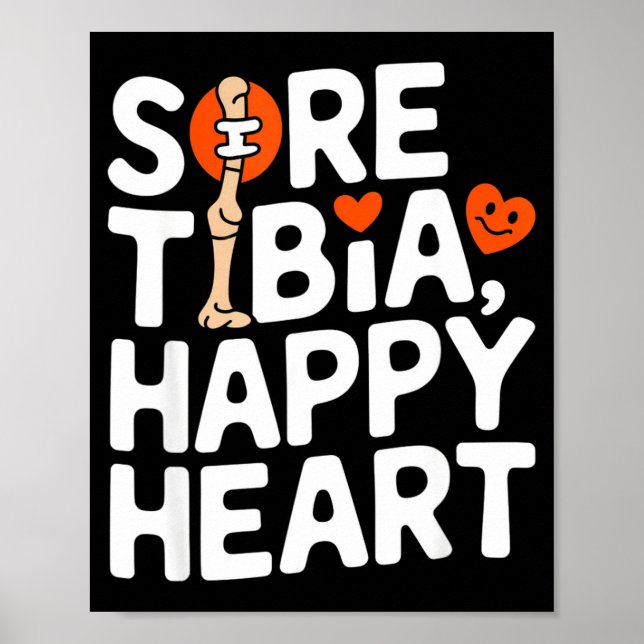 Póster Funny Anatomy Going Tibia Okay Broken Leg Gift For (Frente)