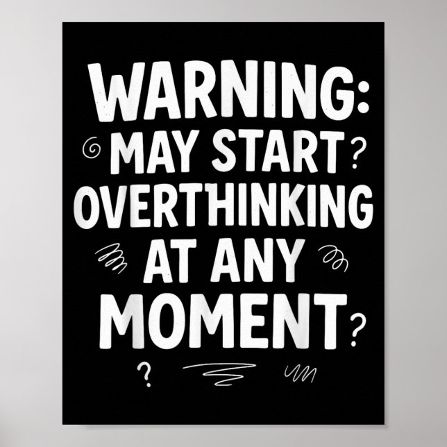 Póster Funny And Sarcastic Design For Deep Thinkers Intro (Frente)