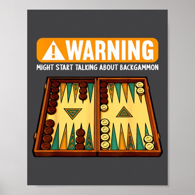 Póster Funny Backgammon  (Frente)