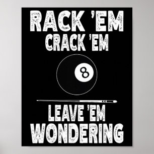 Póster Funny Bandeja Billiard Em Crack Em Dejar Que Se Pr