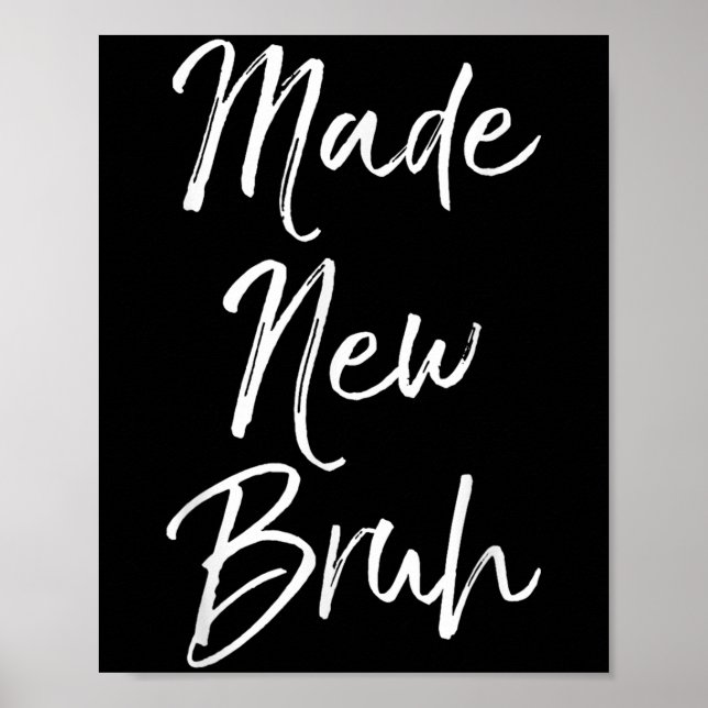 Póster Funny Baptism Gift For Boys Salvation Quote Made N (Frente)