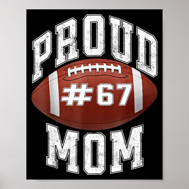 Póster Funny Basketball Mom 67 Meme Proud Mama Design  (Frente)