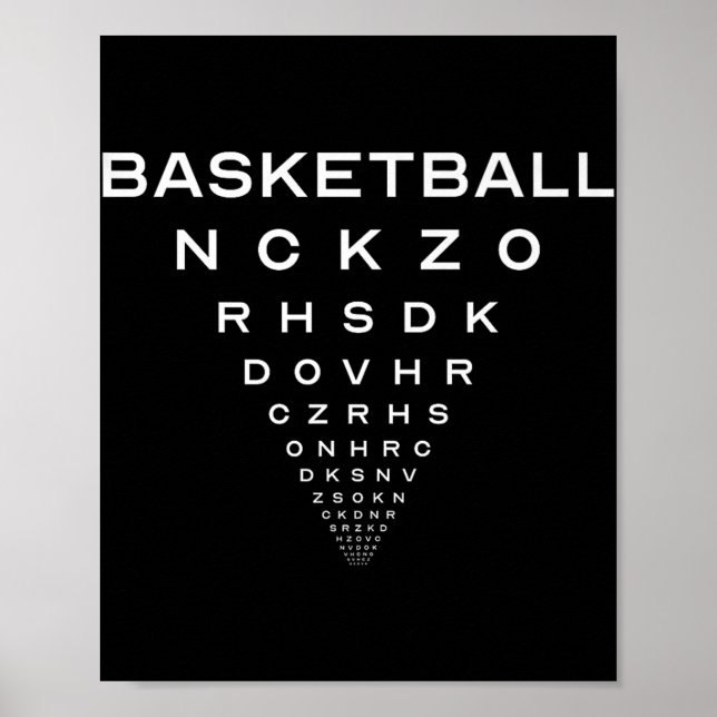 Póster Funny Básketball Opticians Junta Chiste Premium (Frente)