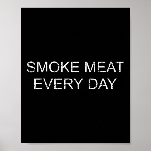 Póster Funny Bbq Smoker Accesorio Pitmaster Dad Grilling (Frente)