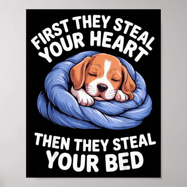 Póster Funny Beagle Design For Men Women Hound Beagle Dog (Frente)