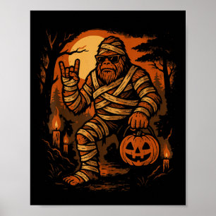 Póster Funny Bigfoot Soky Halloween Sasquatch