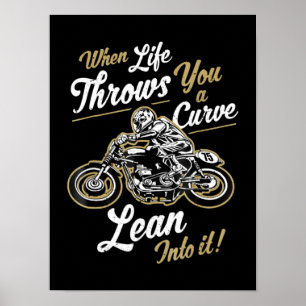 Póster Funny Biker Cita Regalo De Motociclista Sarcástico