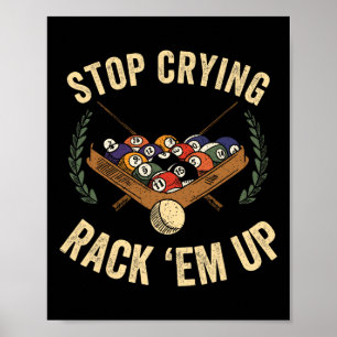 Póster Funny Billiards Clothing Pool Jugadores Apparthote