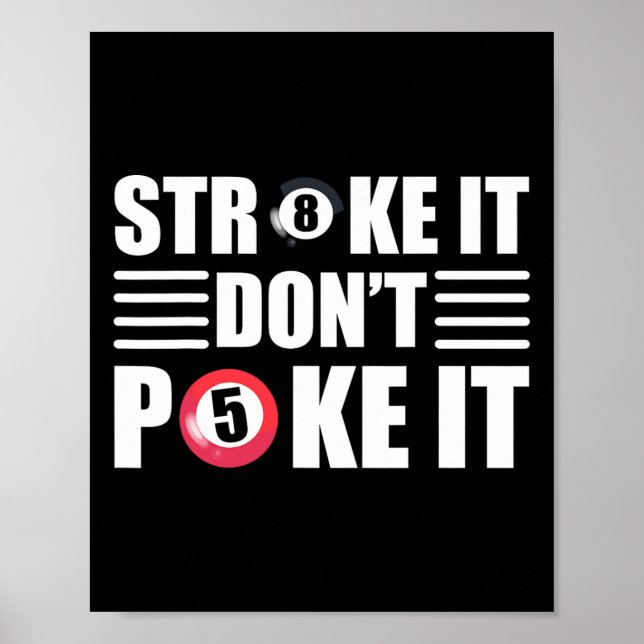 Póster Funny Billiards Pool Player (Frente)