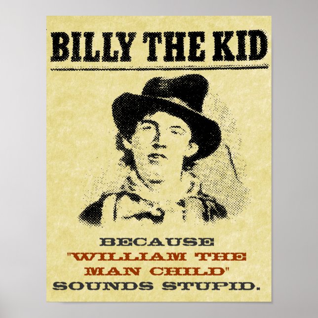 Póster Funny Billy el Poster "Se busca" del niño (Frente)