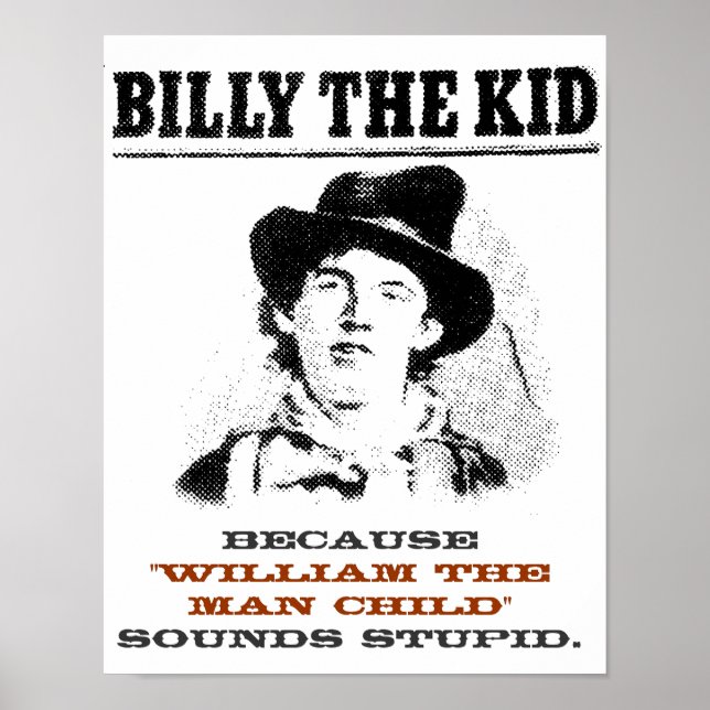 Póster Funny Billy el Poster "Se busca" del niño (Frente)