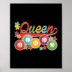 Póster Funny Bingo Chica Bingo Balls Queen