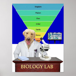 Póster Funny Biology Lab Poster para profesores