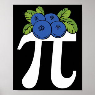 Póster Funny Blueberry Pi Day