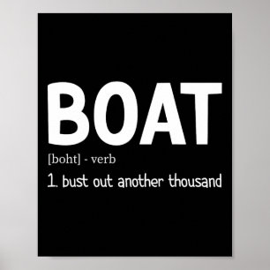 Póster Funny Boating Expulsó A Otros Mil Derrochadores De