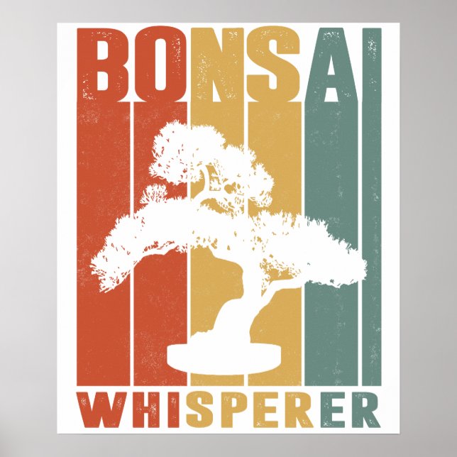 Póster Funny Bonsai Tree Funny Japanese Bonsai Tree Whisp (Frente)