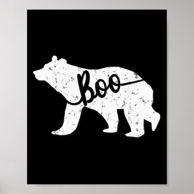 Póster Funny Boo Bear Nickname Matching Shirt  (Frente)