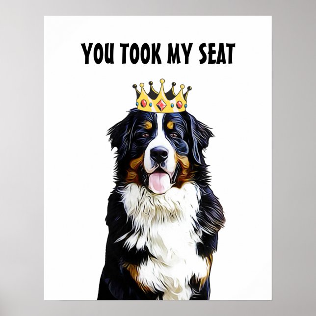 Póster Funny Border Collie Toilet Wall Art (Frente)