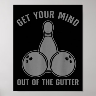 Póster Funny Bowling Design For Men Women Kids Bowling Lo