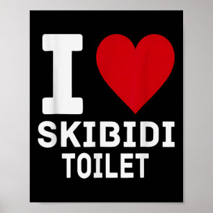 Póster Funny Brainrot Skibidi Toilet Men Women