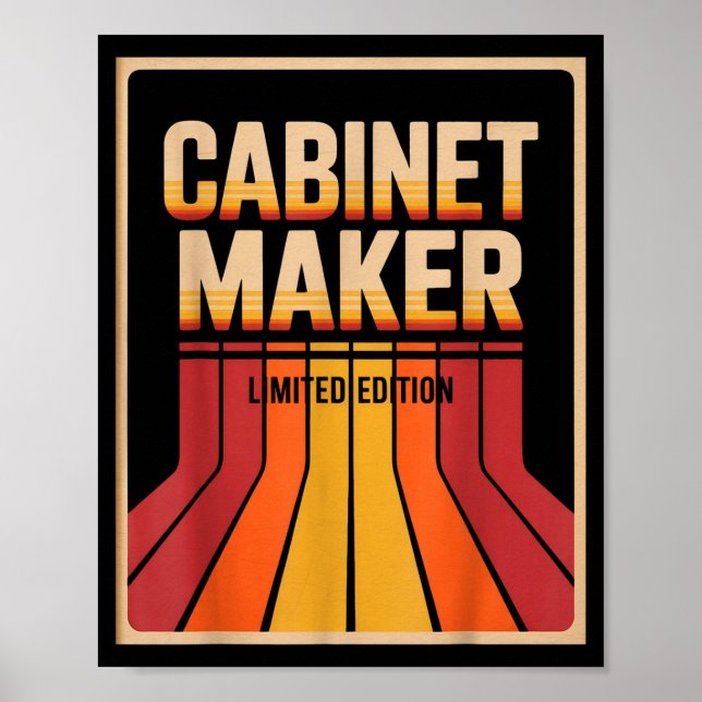 Póster Funny Cabinet Maker Limited Edition Woodworking Hu (Frente)