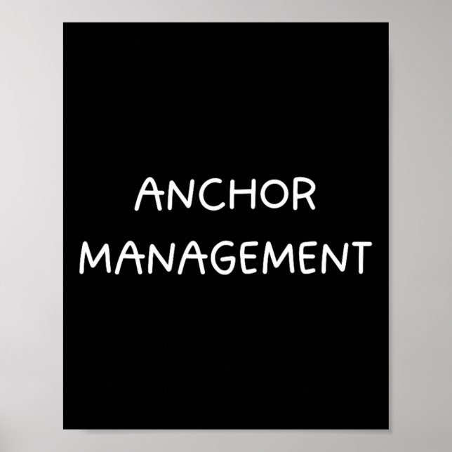 Póster Funny Capitán de Bote - Manag Anchor Náutico (Frente)
