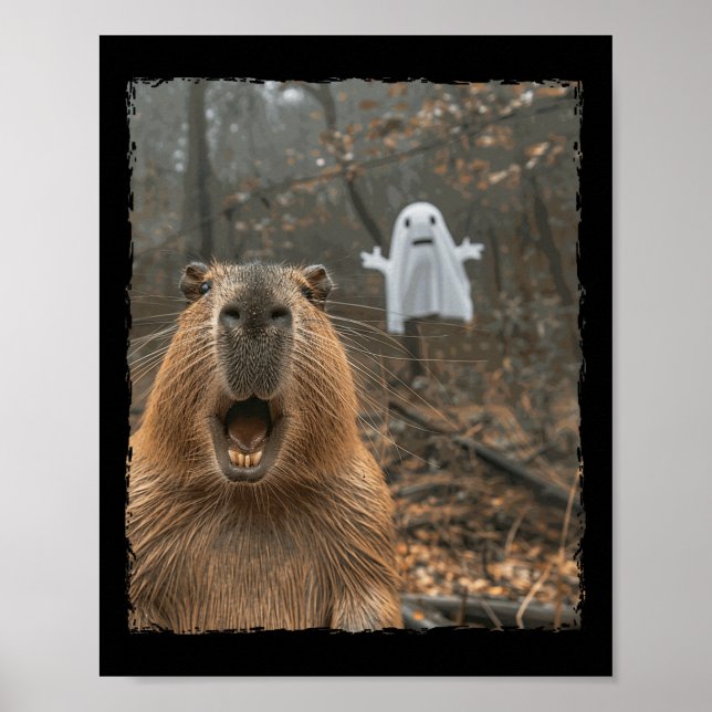 Póster Funny Capyra Halloween (Frente)